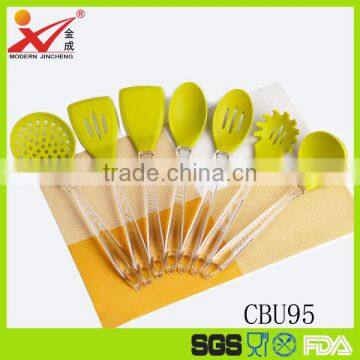 High quality factory price PS handle silicone kitchenware cooking utensil