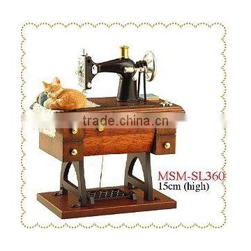 Miniature sewing machine musical