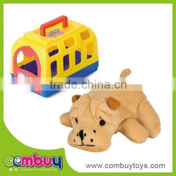 Latest kids pretend play set plush pet toys imported from china