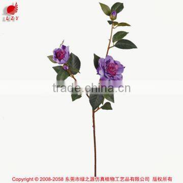 Hot Sale Dongguan Artificial Flowers Real Touch Camellia Fake Silk Flowers For Wedding Decoration photo-4