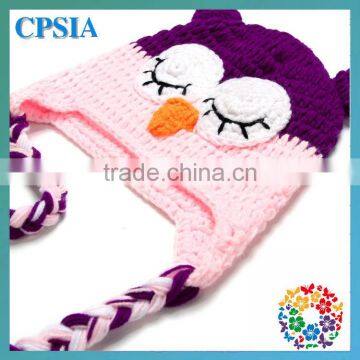 2014 lovely crochet knitted hats animal pattern 100 wool baby owls for sale beanies hat