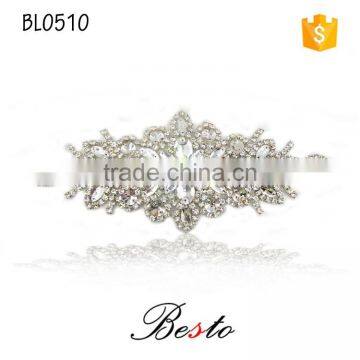 Fashion ladies bridal rhinestone applique for wedding dresses