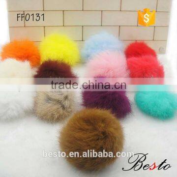 Factory wholesale hair accessories colorful fur ball for women hair