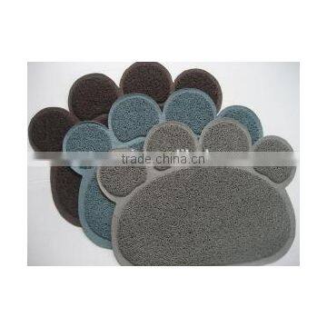 hot feet shape pvc door mat