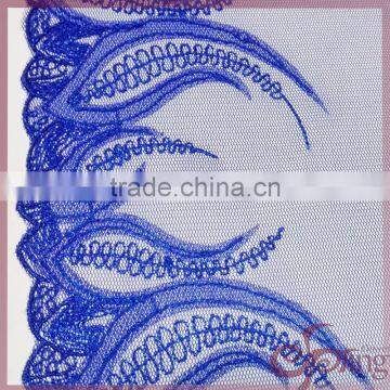Embroidery Design Applique Mesh Fabric, Polyester Fabric Lace Trimming for Bra,dress photo-5