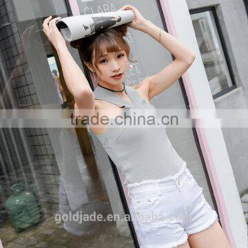 Wholesale Women Tank Tops Sexy Unique T-shirt Vest New Design Girls Sexy Tops photo-5