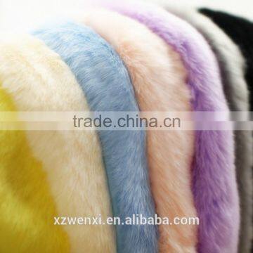 short colorful top grade Luxury vintage faux fox fur crossed scraf