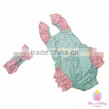 Baby Gift Fashion Set Bubble Clothes Ruffle Romper Set Kids Bubble Romper Set photo-2