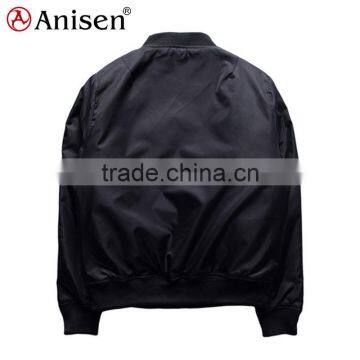 Oem Service Waterproof Taffeta Bomber Men Coat photo-2