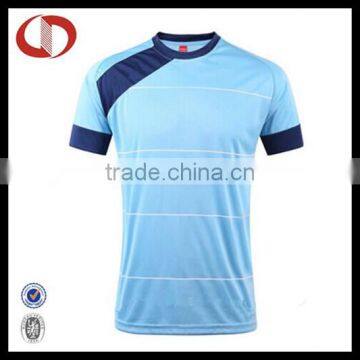 Blue striped soccer jersey with cheap price