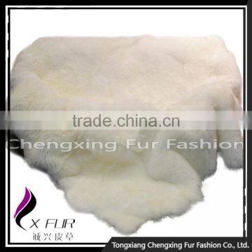CX-D-120 Hot Sale High Quality Custom Sheep Fur Blankets photo-2