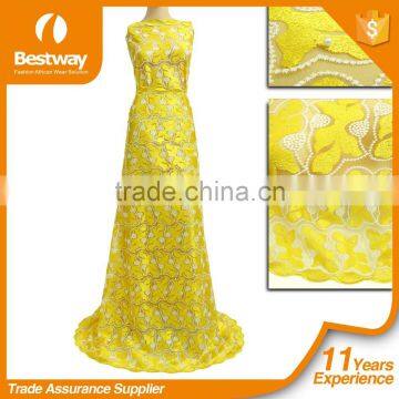 Bestway Unique Pattern Wholessale Price French Lace Fabric FL0223-7 photo-2