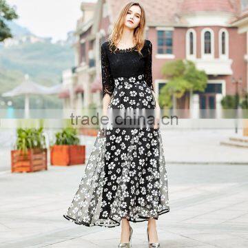 2017 Lace Best Selling Dress Women Sleeve Casual Office Lady Working Outdoor Fashion Autumn Dress photo-4