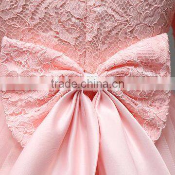 MGOO Boutique Clothing Korea Sryle Lace Dress For Girl White And Pink 2-9 Years Old Dresses Infant MGT004 photo-5