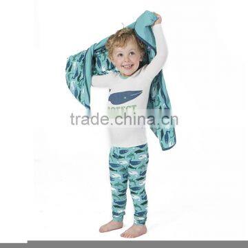 Top Quality Cotton Print Long Sleeve Boys Nightwear