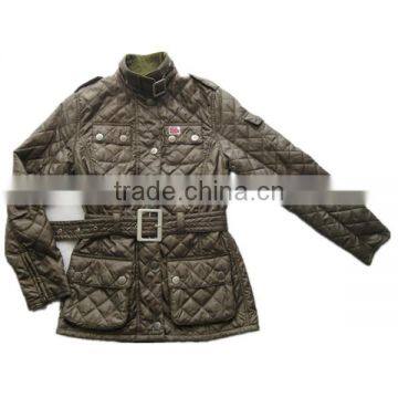 Warm male & female winter quilted jacket coat