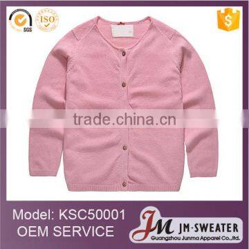 High Quality Custom Plain Blank Navy Blue Knitted Kids Girls Cardigan Sweaters photo-2
