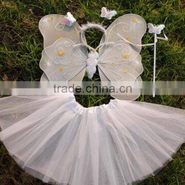 Halloween Dress up Fairy Party Costume Butterfly Wings Cheap Set photo-6