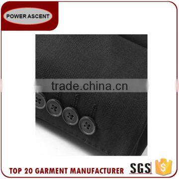 2017 Wholesale Custom Classic Style Regular Fit 2 Button Black Mens Suit photo-6