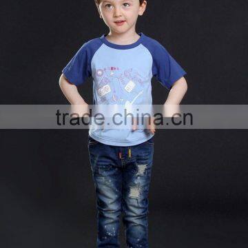 Boy's short sleeve cotton tshirt