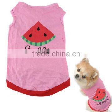 pink Pet Puppy Summer Shirt Pet Clothes T Shirt with printing