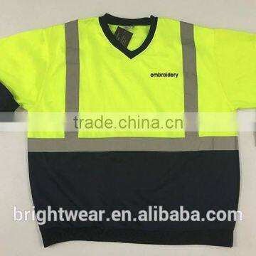 100% Polyester Contrast Safety Sweatshirt With Reflective Tape Meet AS/NZS 1906.4:2010 photo-5