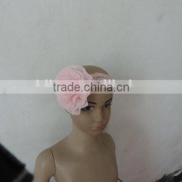 Baby Lace Tulle Headband Cotton Flower Elastic Craft Floral Kids Hairband 2016 Wholesale photo-5