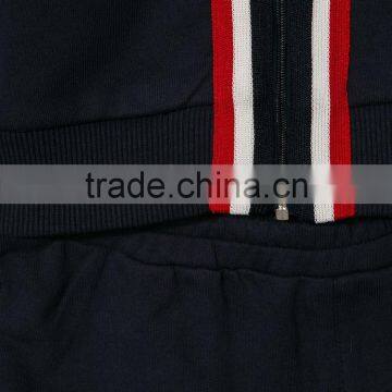 2017 Wholesale Fashion Custom Sports Suit Kids Baby Boy Contrast Pocket Tracksuit Children's Clothing Set