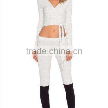 Hot Sale Women's Sexy Sports Wear Belly Breathable Tight Tops Yoga Running Jogging Wear photo-4