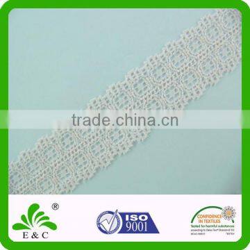 Square Geometrical Pattern 2.7cm Elastic Lace Trimmings photo-2