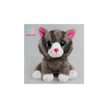 Simulation Big Eyes Cat Plush Animal Toys