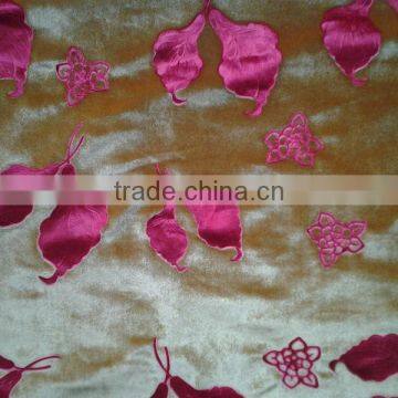 changshu deeped embossed korea velvet fabric