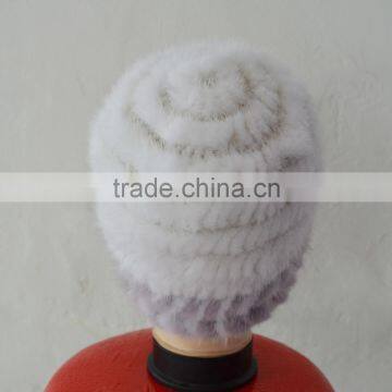 SJ922-04 2016 Winter Fashion Accessories Collection Winter Mink Knit Hats Female photo-3