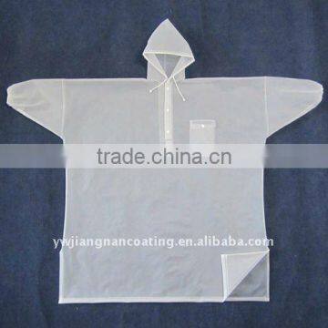 Waterproof disposable cheap vinyl eva raincoat poncho