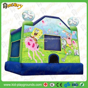 Spongebob inflatable bouncer house/New design Durable PVC small inflatable bouncer