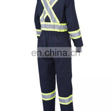 High Performance Orange Fire Retardant Nomex Coverall With Safety Reflective Strip Used in Aviation photo-5