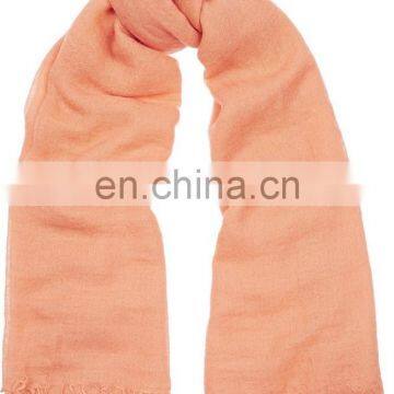 Factory Price Custom Cheap Cashmere and Silk Blend Fringe Scarf