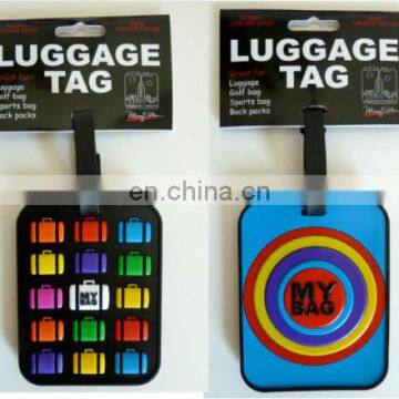 colourful bag ID tag, baggage tags,soft pvc luggage tag