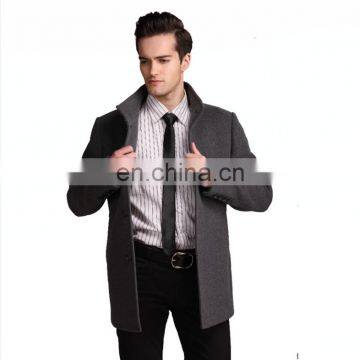 casual fashion men's gery wool spring jacket