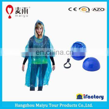 emergency portable rain poncho football poncho