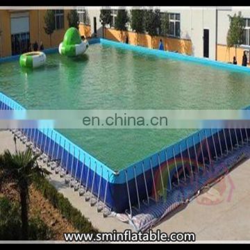 0.9mm pvc metal frame swimming pool ,metal rectangular frame swimming pool , frame swimming pool for sale