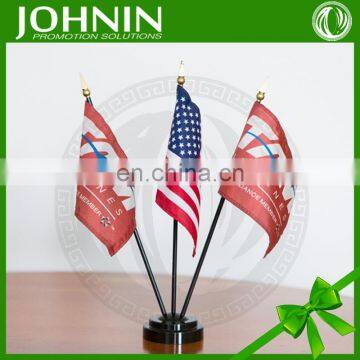 high quality printing polyester fabric customized desk flag for ad