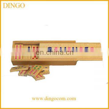 wooden double 6 domino games