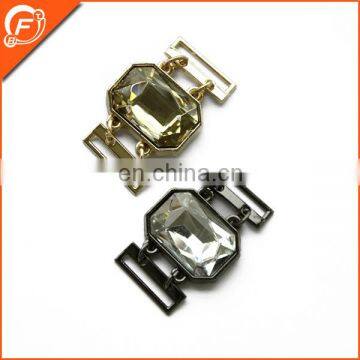 fashion metal decoration rhinestone buckle for evening dress