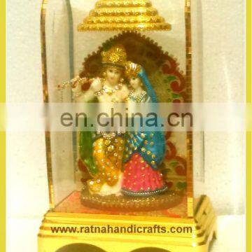 Radha Krishna Statues with Antique Work