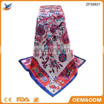 Wholesale 2017 Spring-Summer P[ackages Stylish New Design Retro Satin Bandana Scarf