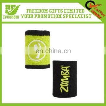 High Quality Logo Custom Cotton Sport Wristband