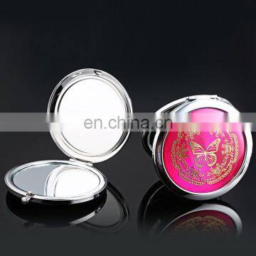 High quality golden pattern design epoxy pocket mirror