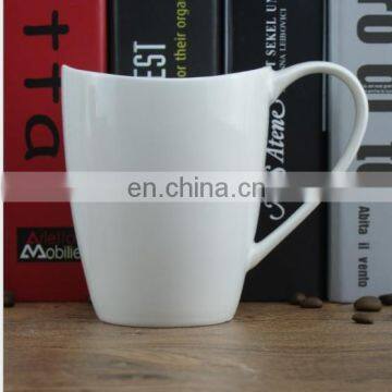 cutoms white v shaped coffee mug