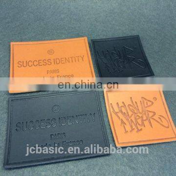 Jeans pu Patch Custom Embossing Logo Leather Labels for Bags/hat photo-5